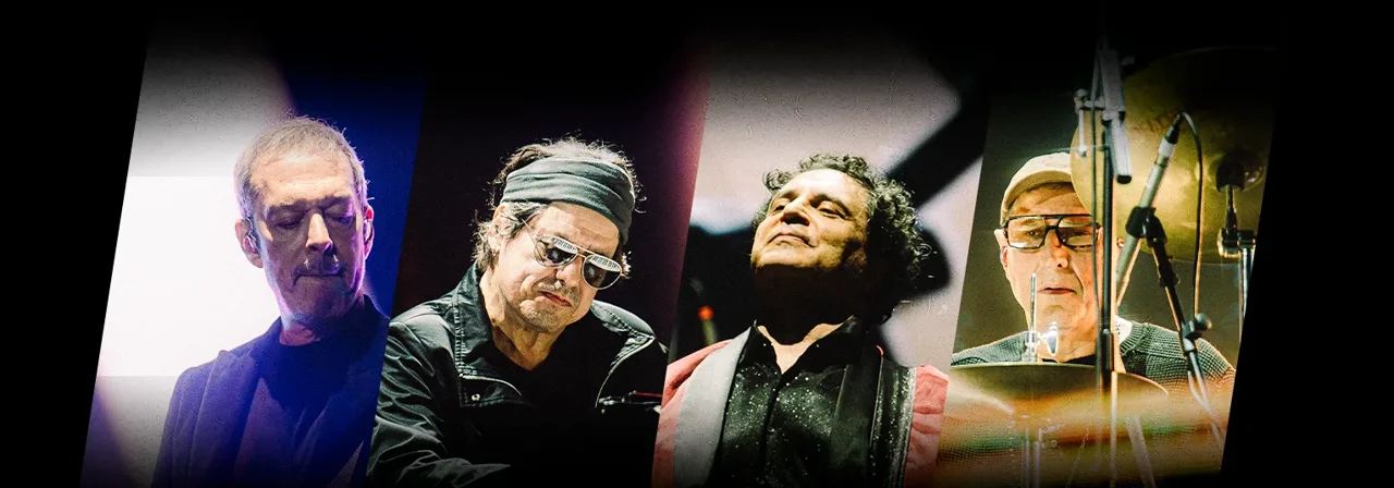Cartaz do show do Barão Vermelho no Espaço Unimed, em São Paulo.