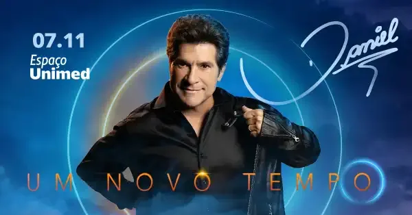 Daniel em apresentação ao vivo do show "Um Novo Tempo" na cidade de São Paulo.