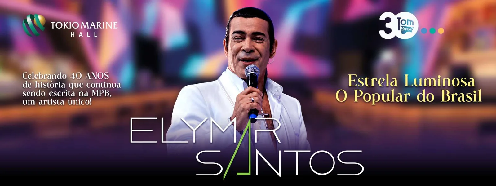 Retrato de Elymar Santos em São Paulo.