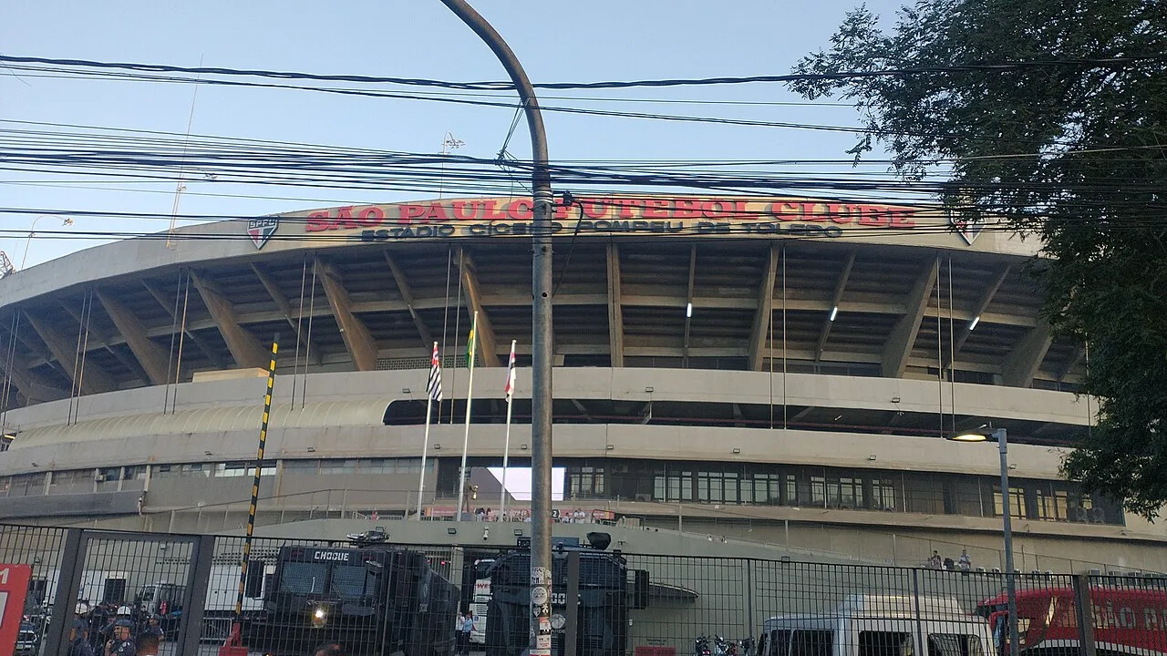 Estádio do MorumBIS (Morumbi) em São Paulo.