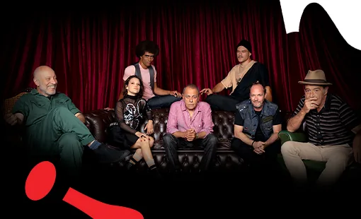 Banda Ira! em show acústico comemorando 20 anos em São Paulo.