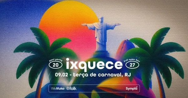 </think>

Pessoas curtindo a festa IXQUECE POOL PARTY em São Paulo.