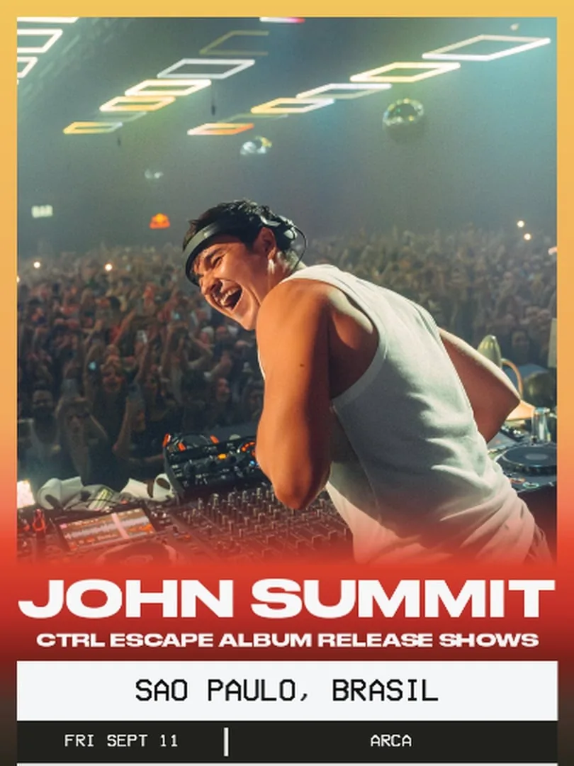 John Summit apresentando-se em São Paulo.