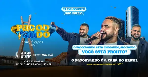 Pessoas em um pagode em São Paulo, com Yan, em um ambiente de celebração e música.