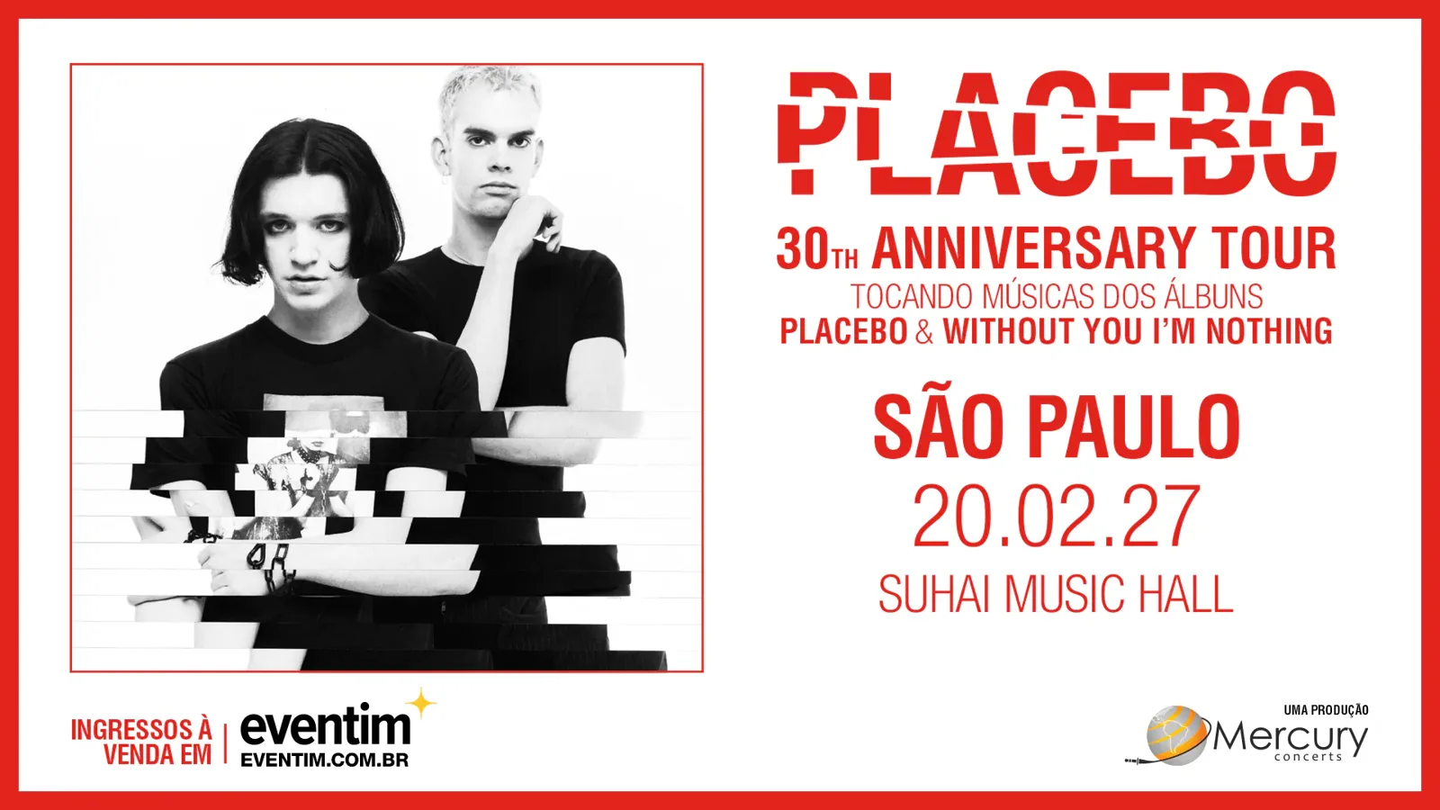 Fachada da loja Placebo em São Paulo, com vitrine de vidro e letreiro minimalista em ambiente urbano.